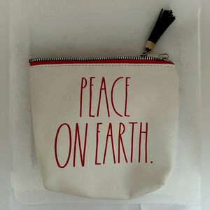 Rae Dunn | Peace On Earth cosmetic bag.